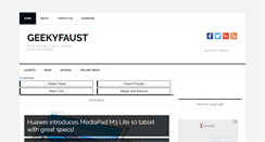 Desktop Screenshot of geekyfaust.info