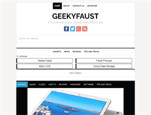 Tablet Screenshot of geekyfaust.info